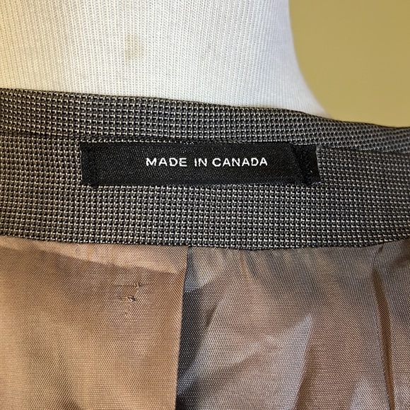 CALVIN KLEIN Size 42 Lightwgt 100% Wool YearRound Classic Blazer Tan/Blue Micro - Picture 15 of 15